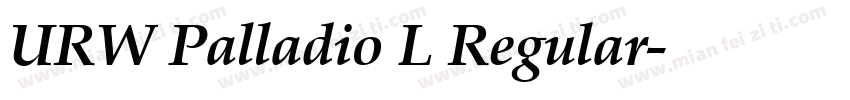 URW Palladio L Regular字体转换